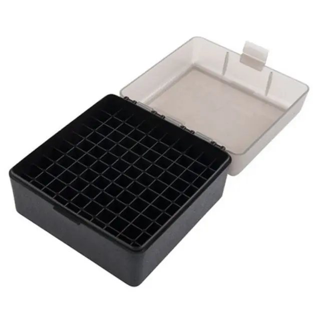 Flip Top Rifle Ammo Box 223-Ruger 6X47 100 Round Smoke