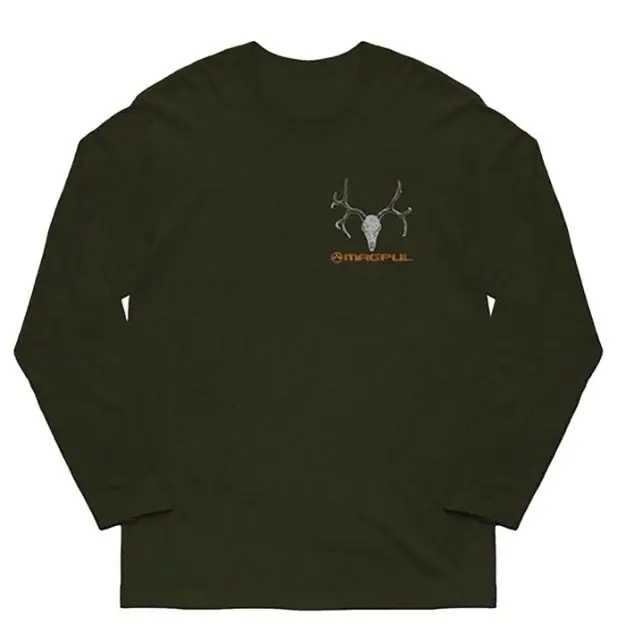 Muley Cotton Long Sleeve T-Shirt 2Xl Olive Drab