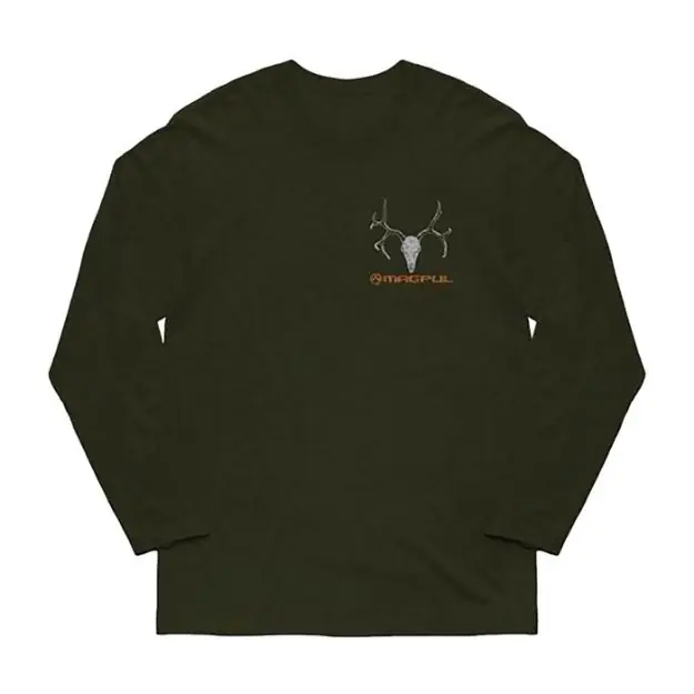 Muley Cotton Long Sleeve T-Shirt L Olive Drab