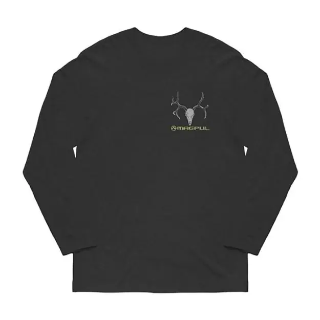Muley Cotton Long Sleeve T-Shirt 3Xl Charcoal