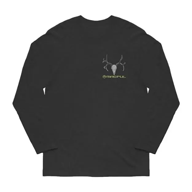 Muley Cotton Long Sleeve T-Shirt M Charcoal