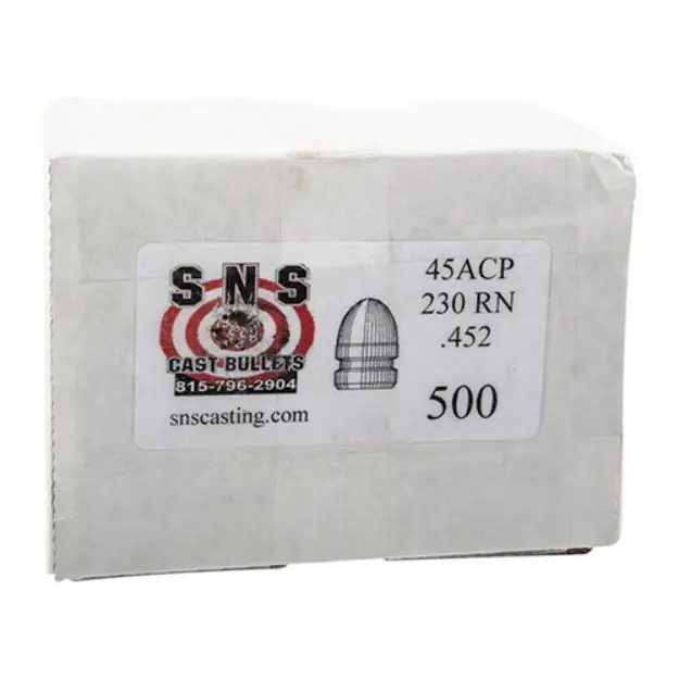 Round Nose 45 Cal (.452'') 230Gr Rn 500/Box