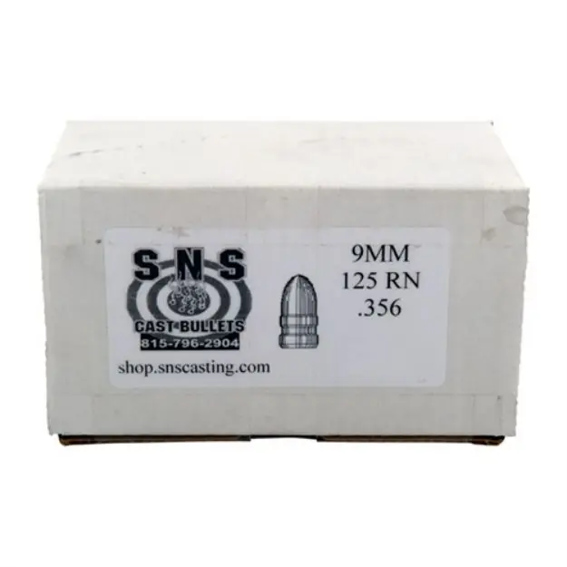 9Mm (.356'') 125Gr Rn Lead Bullets 500/Box