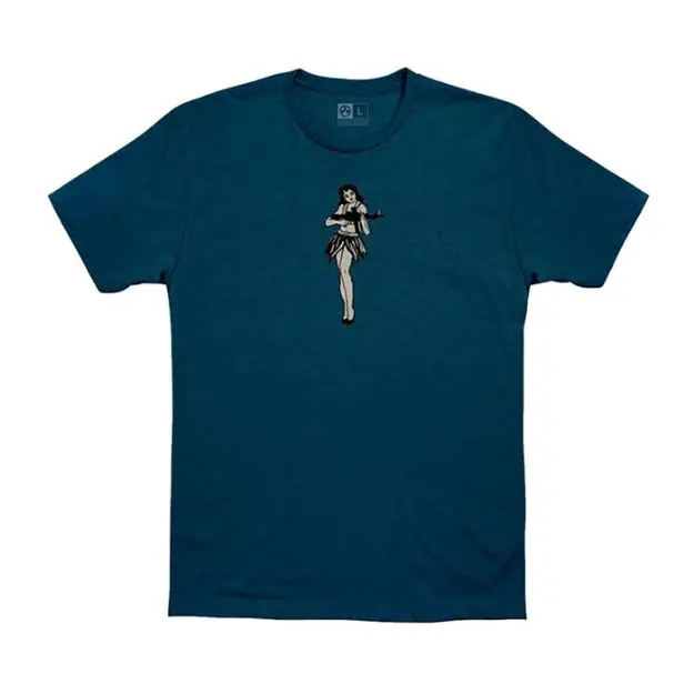 Hula Girl Cvc T-Shirt Blue Stone Heather Sm
