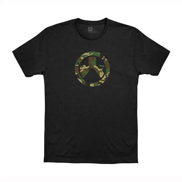 Woodland Camo Icon Cvc T-Shirt Small Black