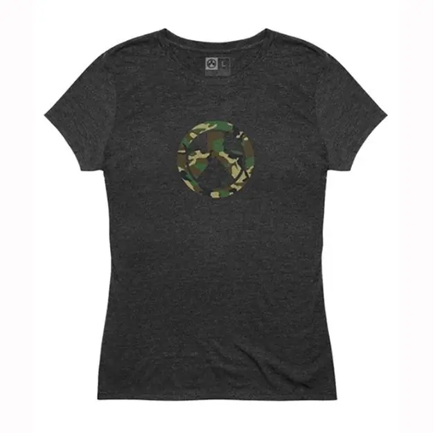 Woodland Camo Icon Tri-Blend T-Shirt Lg Charcoal Heather