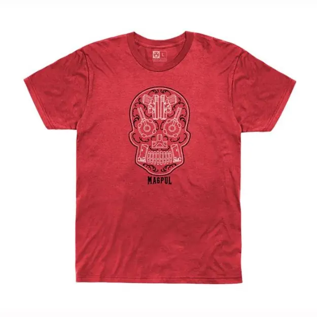 Sugar Skull Blend T-Shirt 3Xl Red Heather