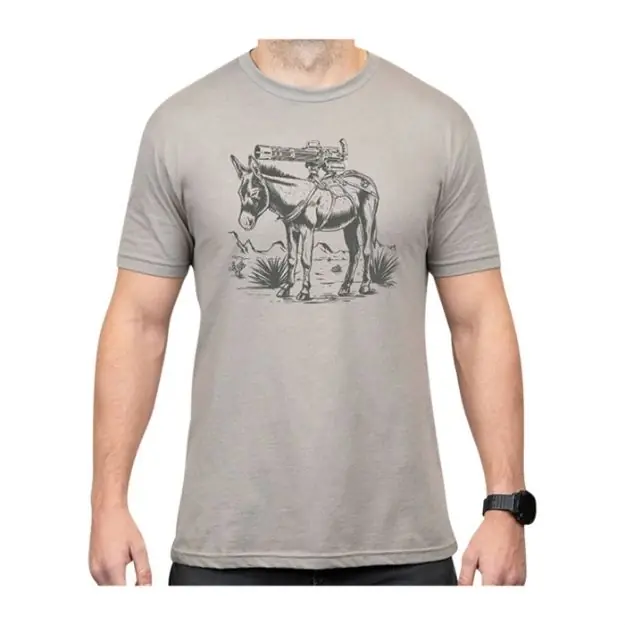 Burro Cotton T-Shirt 2Xl Silver