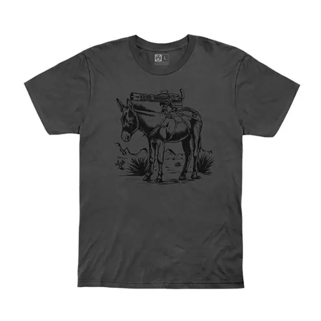 Burro Cotton T-Shirt Sm Charcoal