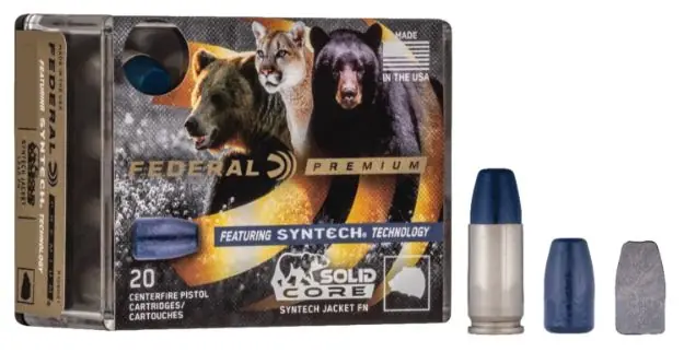 Solid Core Syntech 357 Magnum 180Gr Solid Flat Nose 20/Box