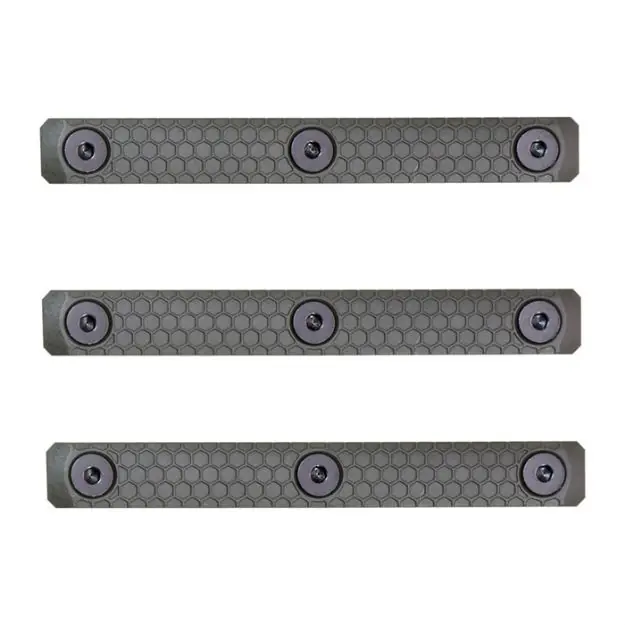 Slate Grip M-Lok Panels 3-Slot Od Green 3-Pack