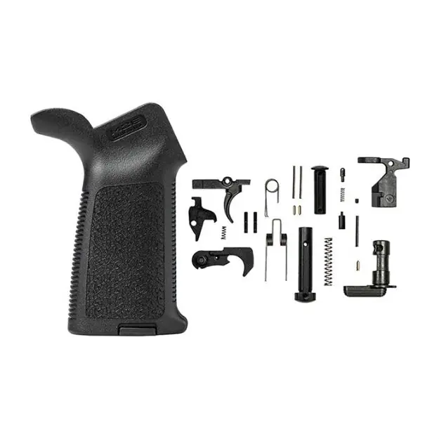 Epc Lower Parts Kit W/Moe Grip For Ar-15 Black