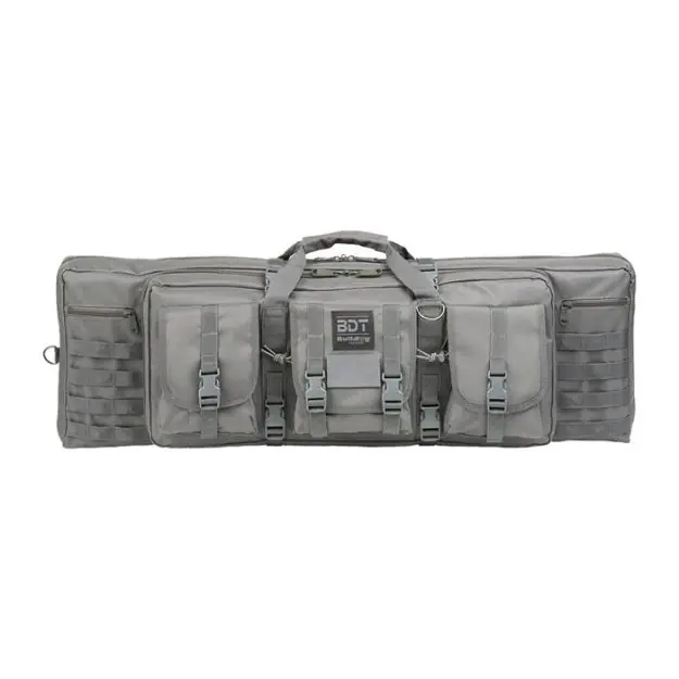 Bulldog 36" Single Tactical Cs 3 Large Accessory Pockets Grey