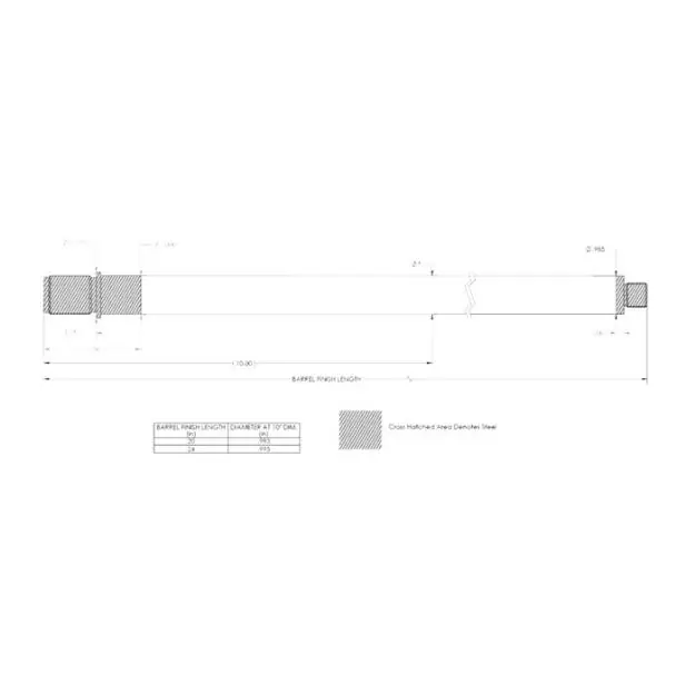 6.5 Creedmoor 1-8 Twist 24'' Carbon Fiber Sendero Barrel