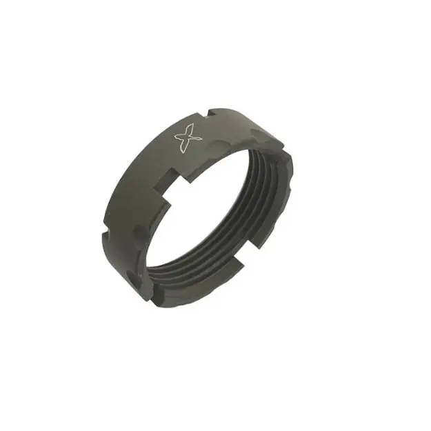 Ar-15 Billet Castle Nut Burnt Od Green