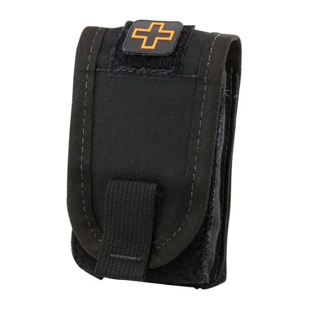 Tourniquet/Self-Aid Pouch W/Belt Attachment Black