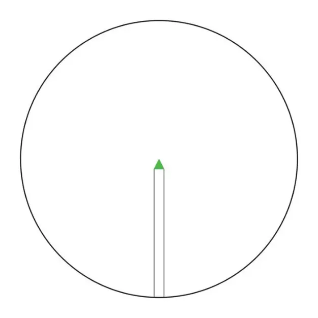 Accupoint 3-18X50mm Sfp Illuminated Green Triangle Post Blk
