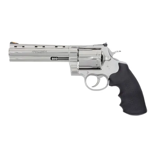 Colt Anaconda 44Mag 6" 6Rd Stainless Rubber Grips