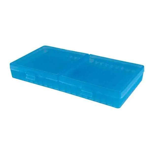 Mtm Ammo Box 45Acp/40Sw/10Mm 200-Rounds Clear Blue