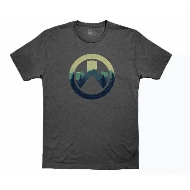 Cascade Icon Logo Cvc T-Shirt Charcoal Heather Medium