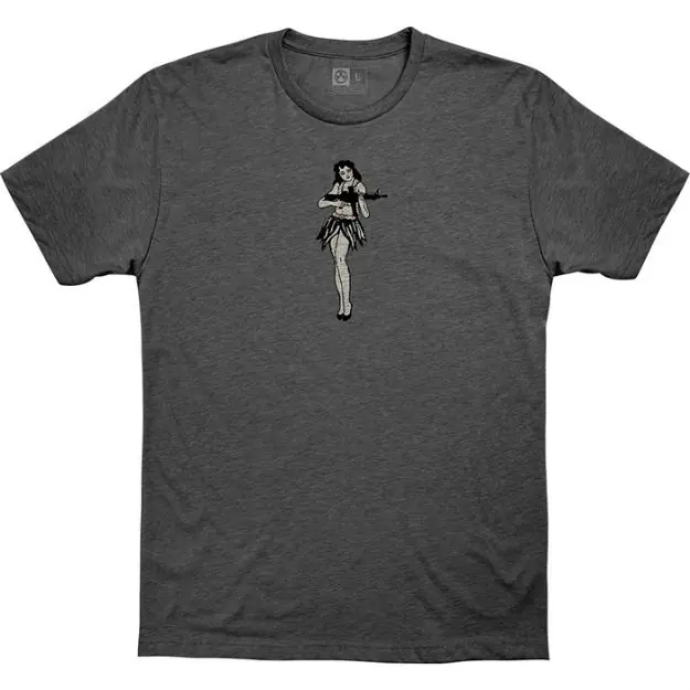 Hula Girl Cvc T-Shirt Medium Charcoal