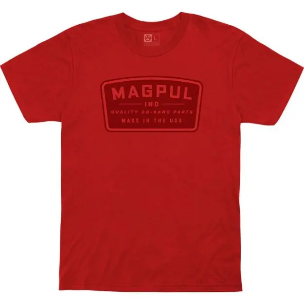 Go Bang Parts Cotton T-Shirt Medium Red