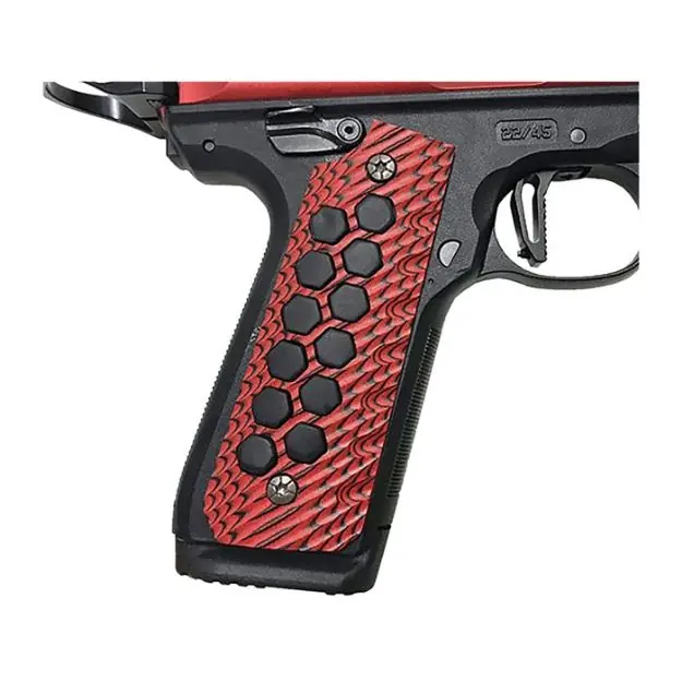 Hivebrid G10 Panel Grips For Ruger Mkiv 22/45 Red