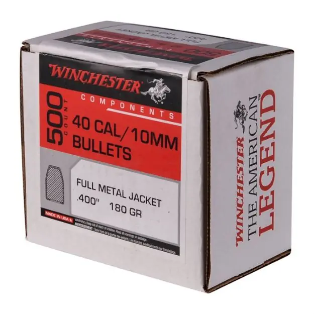 40 Caliber (0.400'') 180Gr Truncated Cone 500/Box