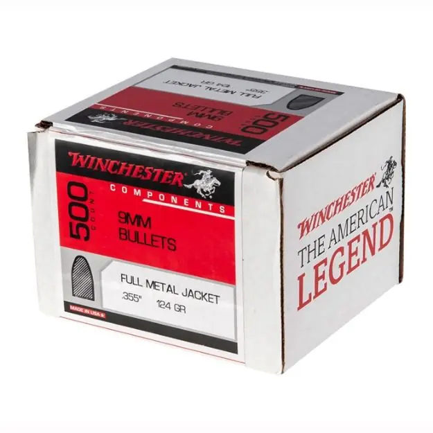 Full Metal Jacket Flat Base 9Mm (0.355'') 124Gr Fmjfb 500/Box
