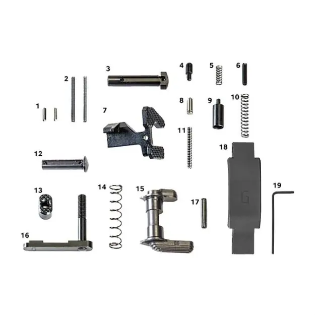 Ar-15 Super Duty Lower Parts Kit Black