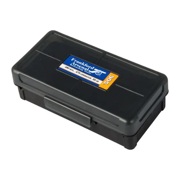 450 Ruger, 50 Ae #506 Hinge-Top Ammo Box 50 Ct.