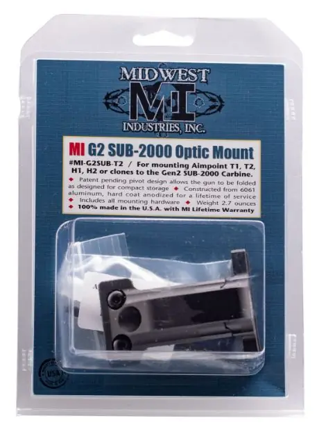 Mi Kel-Tec Optic Mnt Gen2 Sub 2000 Aimpoint T1/T2/Clones !
