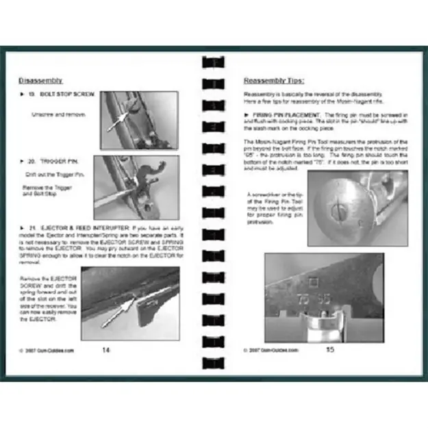 Assembly And Disassembly Guide For The Mosin-Nagant Rifles