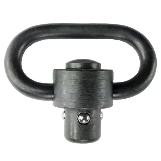 Grovtec Single Hd Push Button Swivel Black 1 1/4" 1-Pack