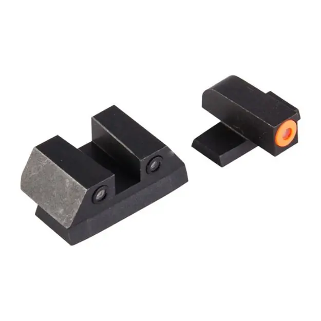 Sig P Series 9Mm/357 Orange Front & Blk Square Notch Rear