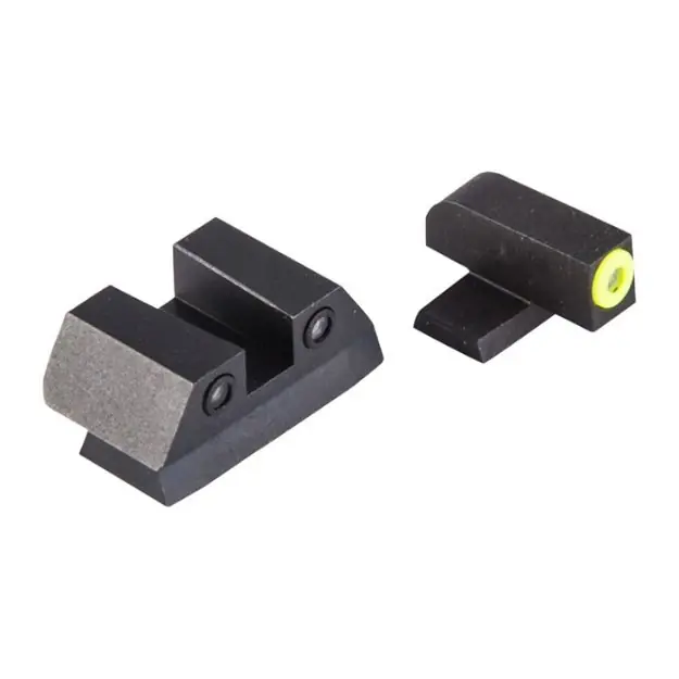 Sig P Series 40/45 Yellow Front & Black Square Notch Rear