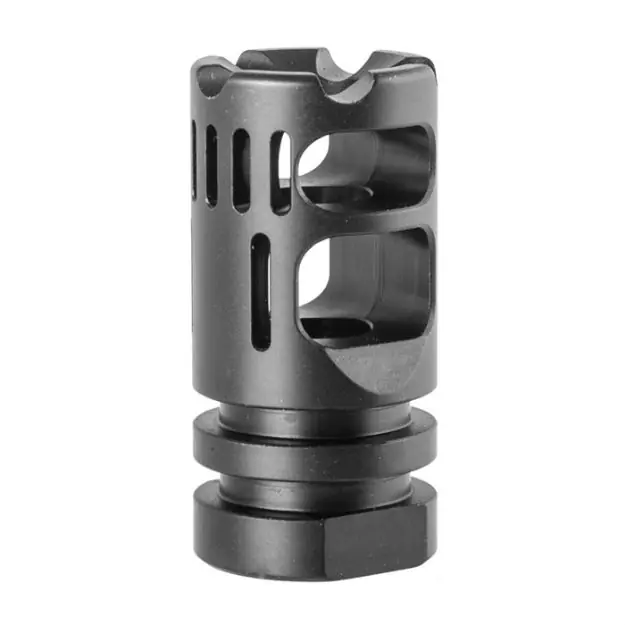 Ar-15 Gamma 9Mm Muzzle Brake 9Mm 1/2-28 Black