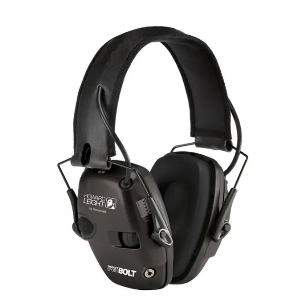 Impact Sport Bolt Electronic Earmuffs Black