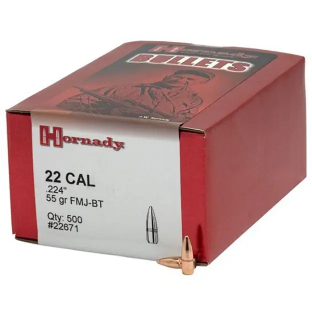 Full Metal Jacket (0.224'') 55Gr With Cannelure 500/Box