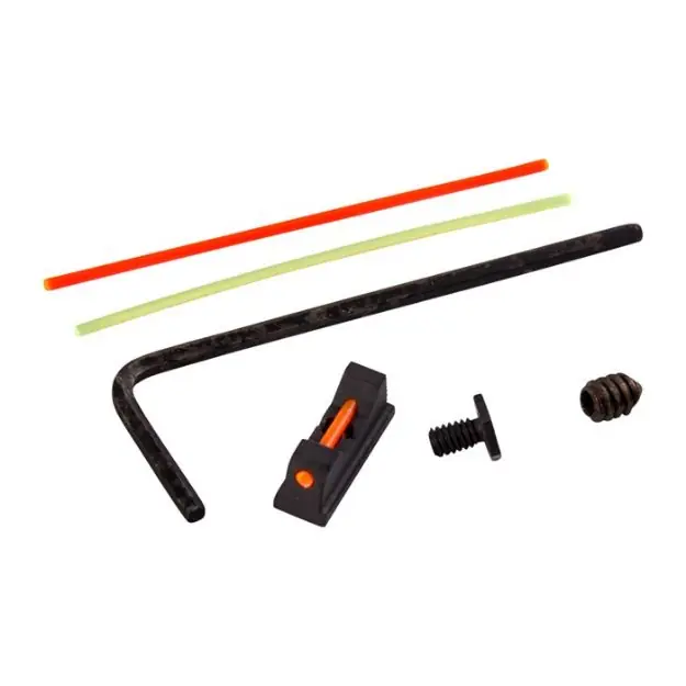 Zev Sight Set, .215 Fiber Optic Front, Combat V3 Blk Rear