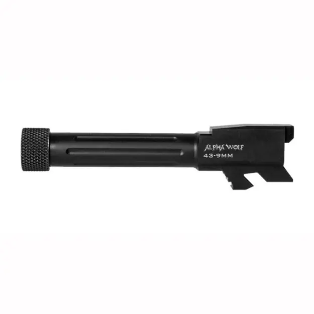 Alphawolf Barrel For Glock 43 9Mm Threaded 1/2 X 28