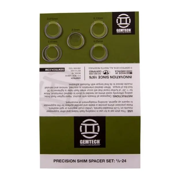 Shim Set 762Mm 5/8-24