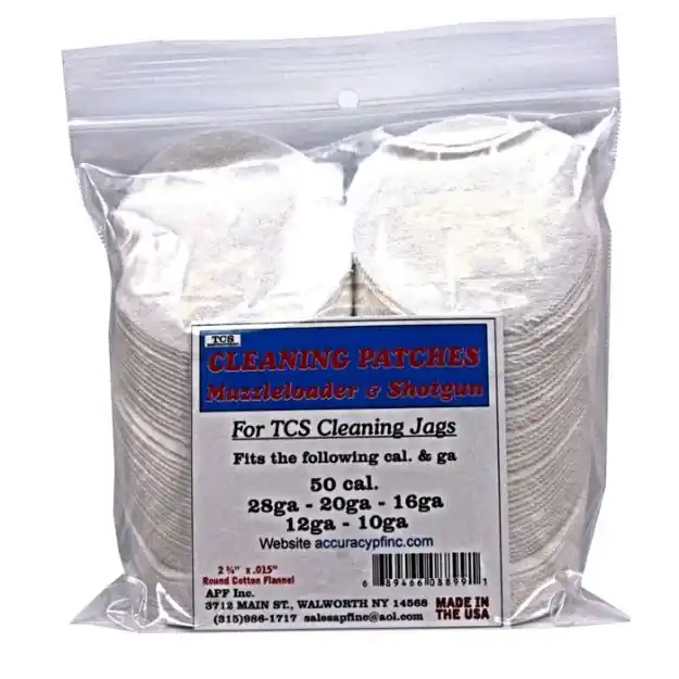 Tcs Cleaning Patches 50 Caliber Muzzleloader-12 Gauge