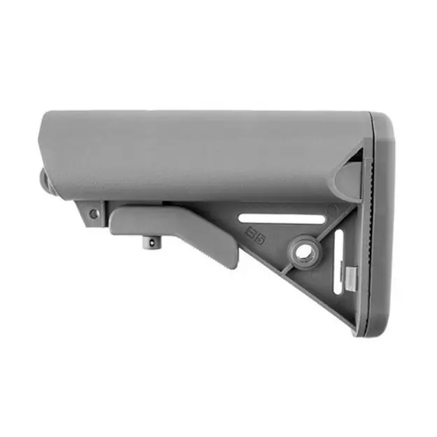 Ar-15 Enhanced Sopmod Stock Collapsible Mil-Spec Gray