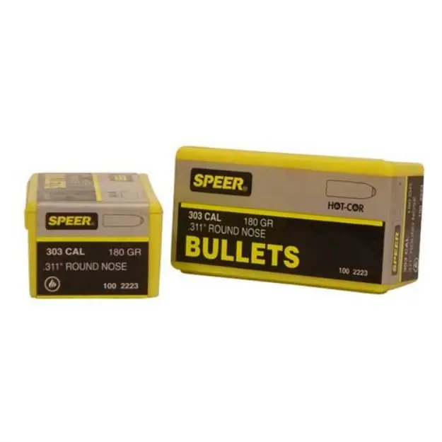 303 Caliber (0.311'') 180Gr Soft Point Round Nose 100/Box