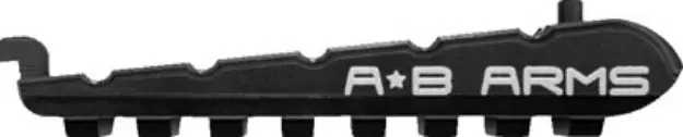 Ab Arms T Rail Picatinny Rail Section For Iwi Tavor Black