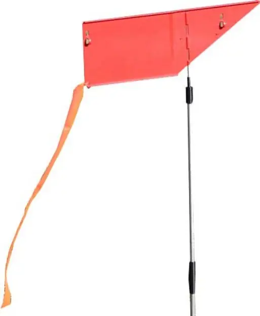 Mtm Wind Reader Shooting Range Flag Orange W/Flag And Stake