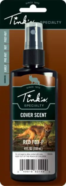 Tinks Cover Scent Red Fox Urine 4Fl Ounces Spray Bottle