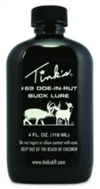 Tinks Deer Lure #69 Doe-In-Rut 4Fl Oz Squirt Top Bottle