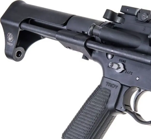 Troy Stock Socc 5.56 Blk Airborne Stock Black